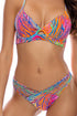 Luli Fama Wild Waters Strappy Ruched Back Bottom